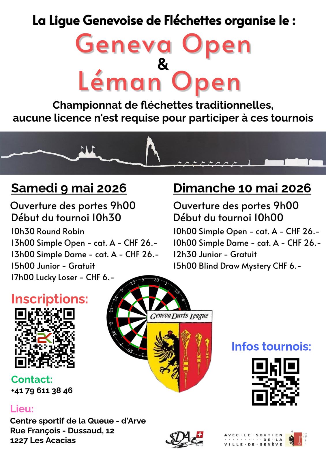 Flyer Geneva Open & Léman Open 2026